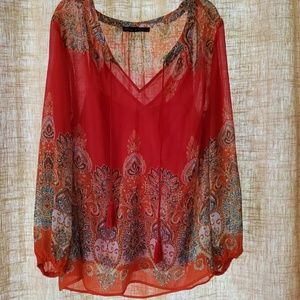 Rose & Olive Blouse and Camisole combo, Summery